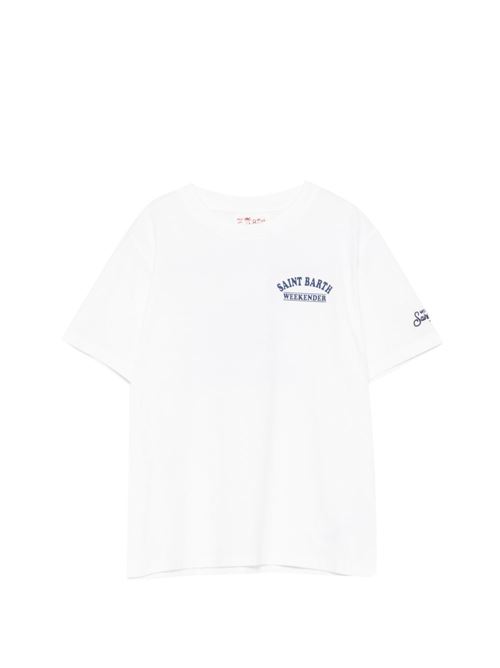 T-shirt bambino MC2 Saint Barth bianca con stampa MC2 SAINT BARTH Kids | PORTLAND JR02644L